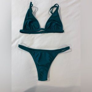 Bydee swimsuit size large (this is an emerald green color)